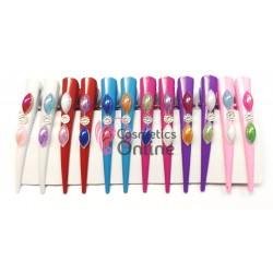 Clipsuri metalice pentru coafor CLP09 cu cioc, set 12 bucati Colorati